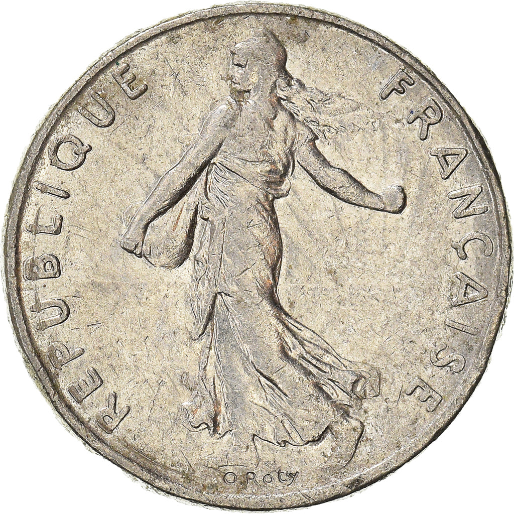 Coin, France, 1/2 Franc, 1977