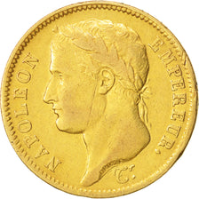 France, Napoléon I, 40 Francs, 1811, Paris, EF(40-45), Gold, KM:696.1