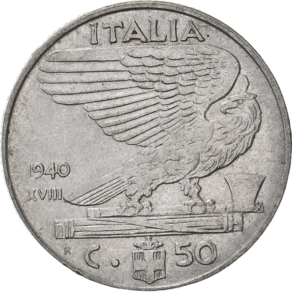 Moneta, Italia, 50 Centesimi, 1940