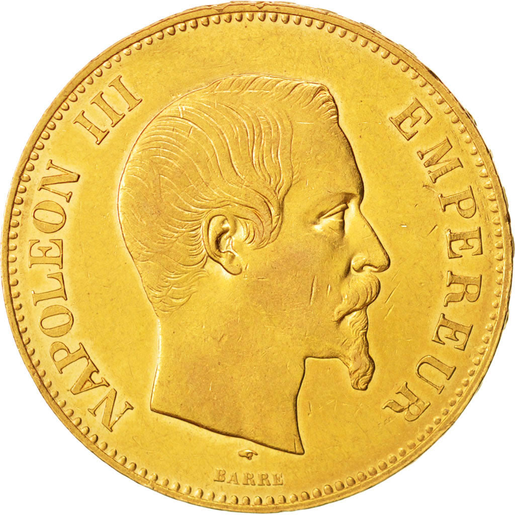 France, Napoleon III, 100 Francs, 1857, Paris, TTB+, Or, KM:786.1