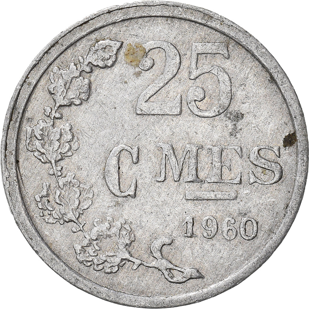 Moneda, Luxemburgo, 25 Centimes, 1960