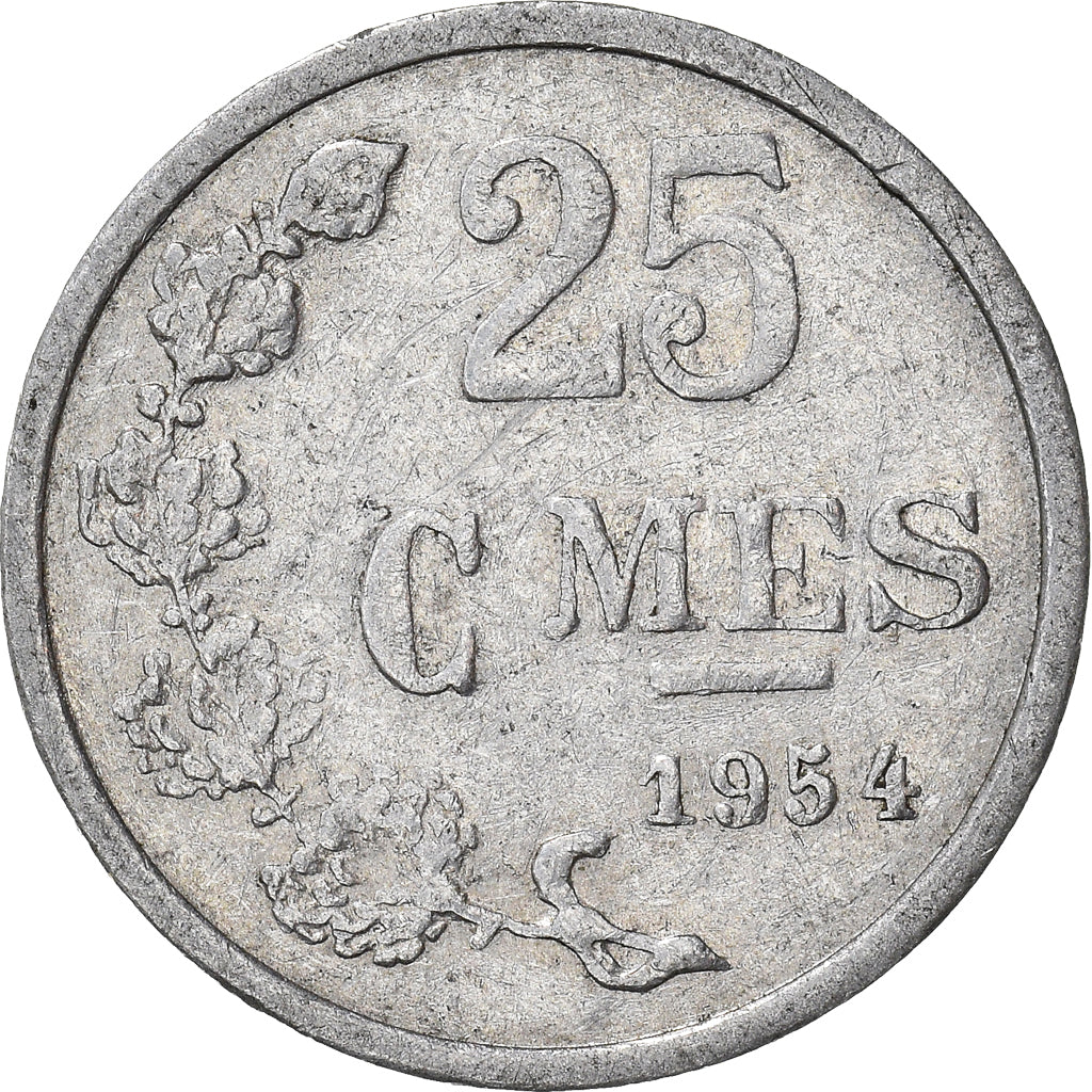 Coin, Luxembourg, 25 Centimes, 1954