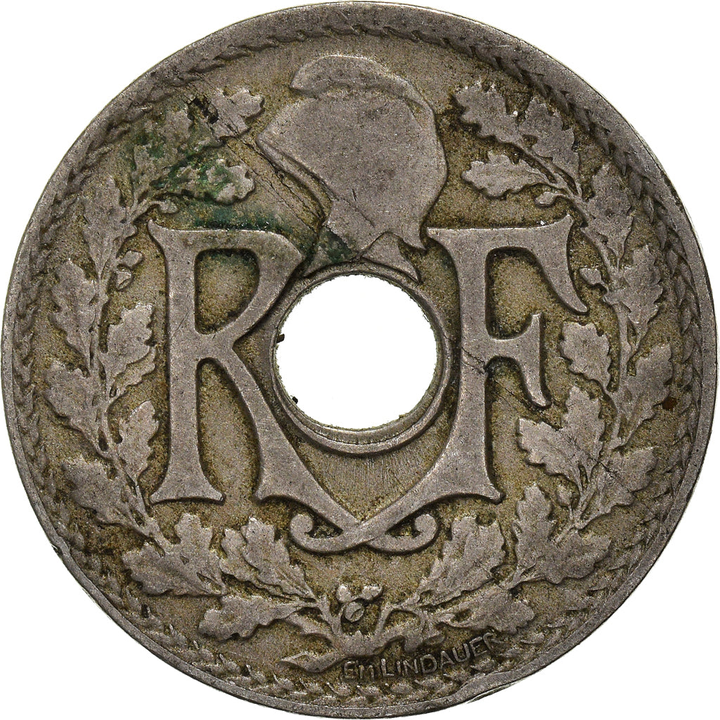 Moeda, França, 25 Centimes, 1918