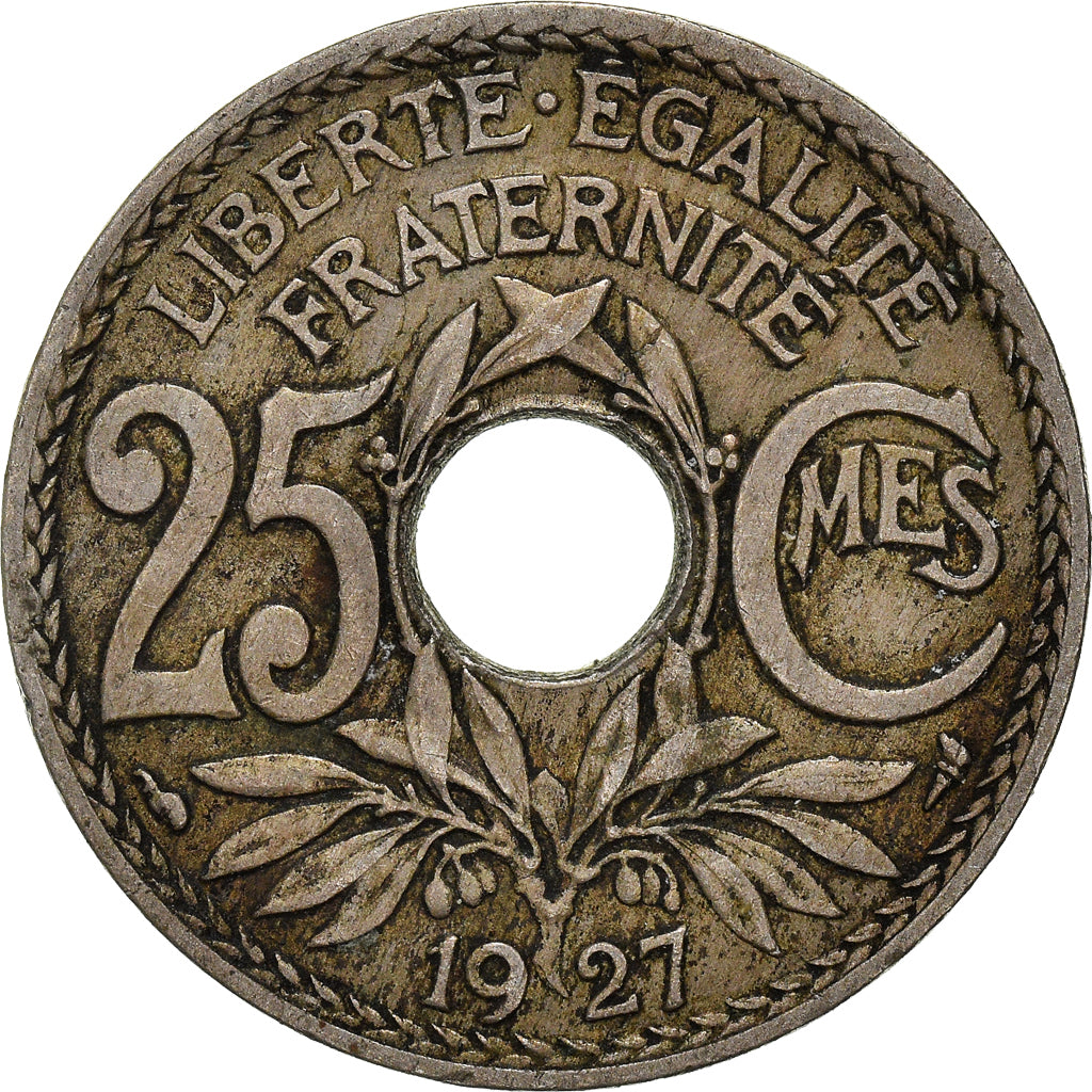 Munten, Frankrijk, 25 Centimes, 1927