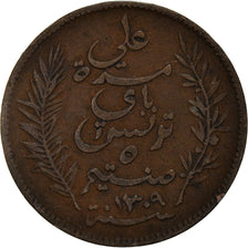 Moneta, Tunisia, 5 Centimes, 1892