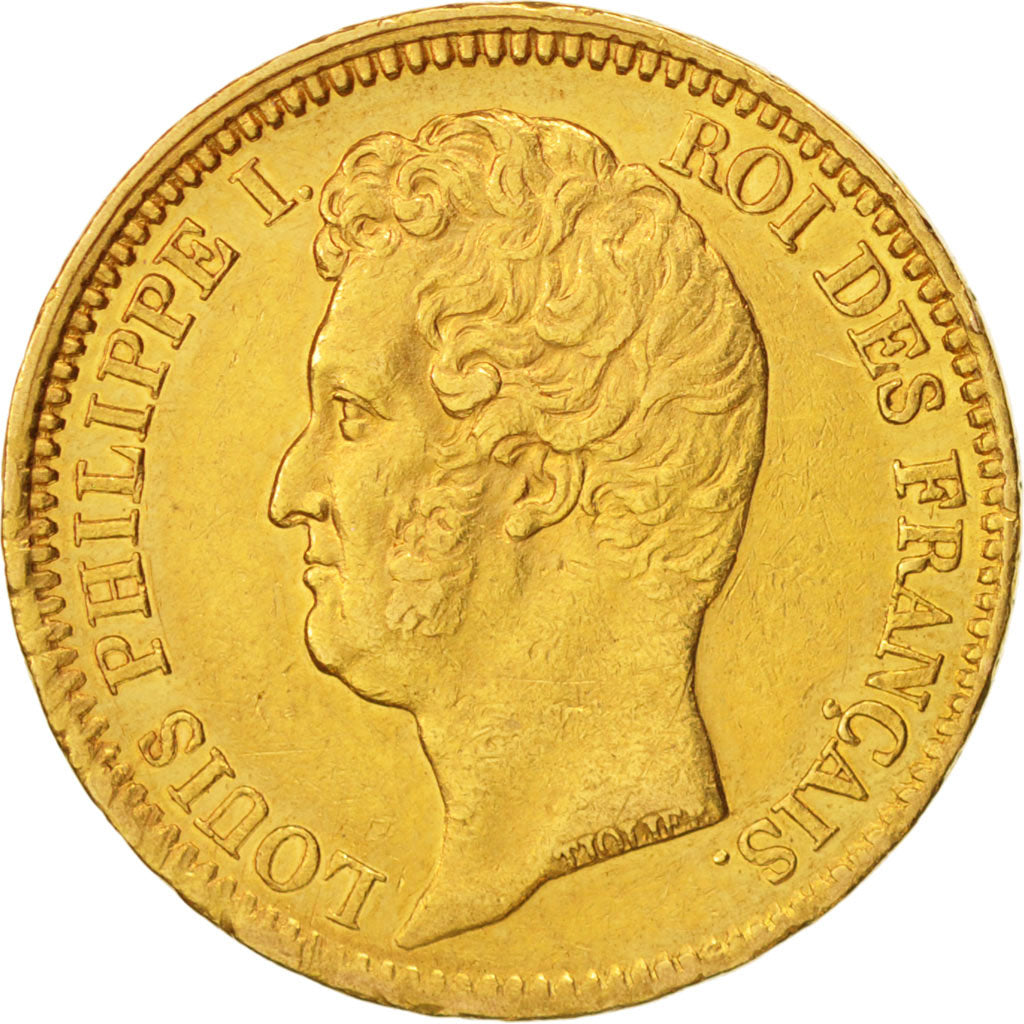 France, Louis-Philippe, 20 Francs, 1831, Paris, AU(50-53), Gold, KM:739.1
