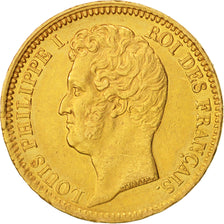 France, Louis-Philippe, 20 Francs, 1831, Paris, AU(50-53), Gold, KM:739.1