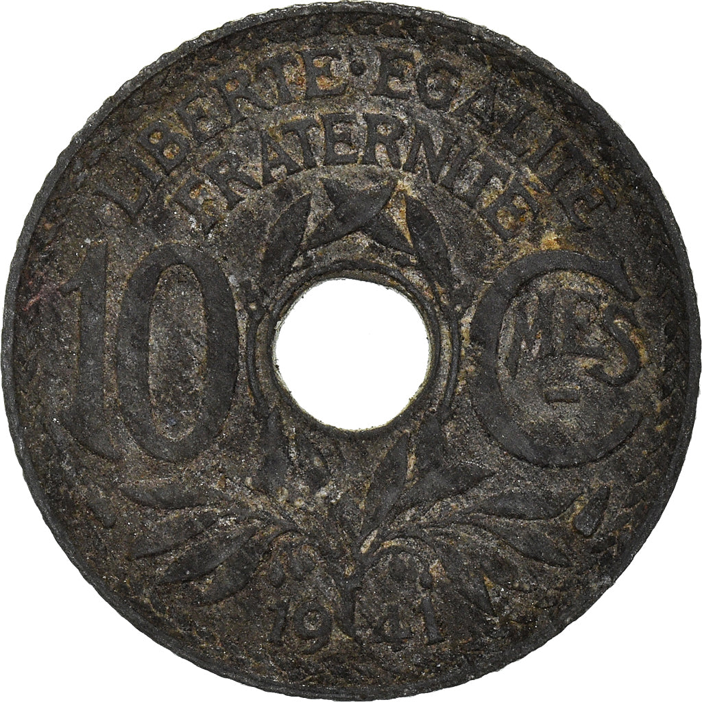 Moneta, Francia, 10 Centimes, 1941