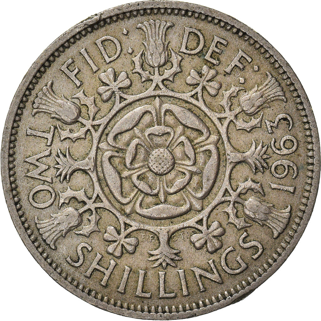 Moneta, Wielka Brytania, Florin, Two Shillings, 1963