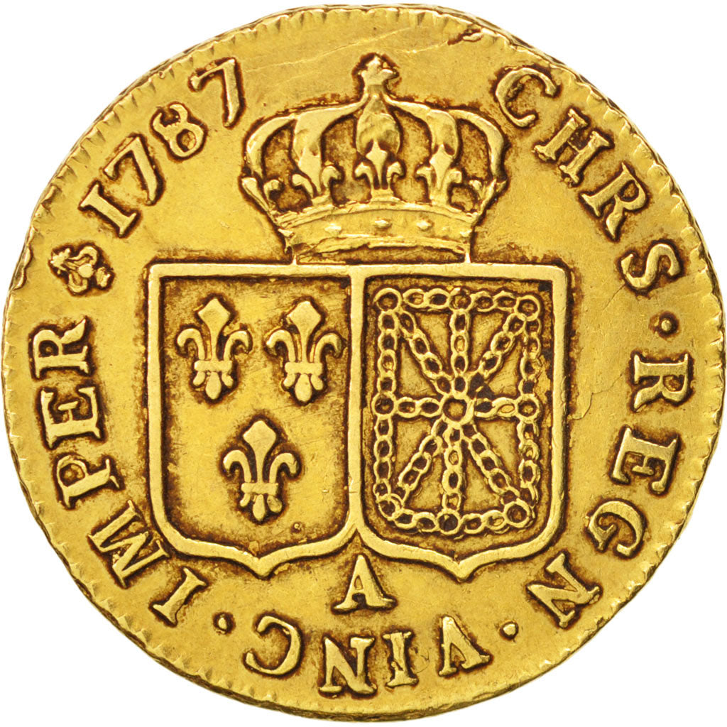 France, Louis XVI, Louis d'or à la tête nue, 1787, Paris, EF(40-45), KM:591.1