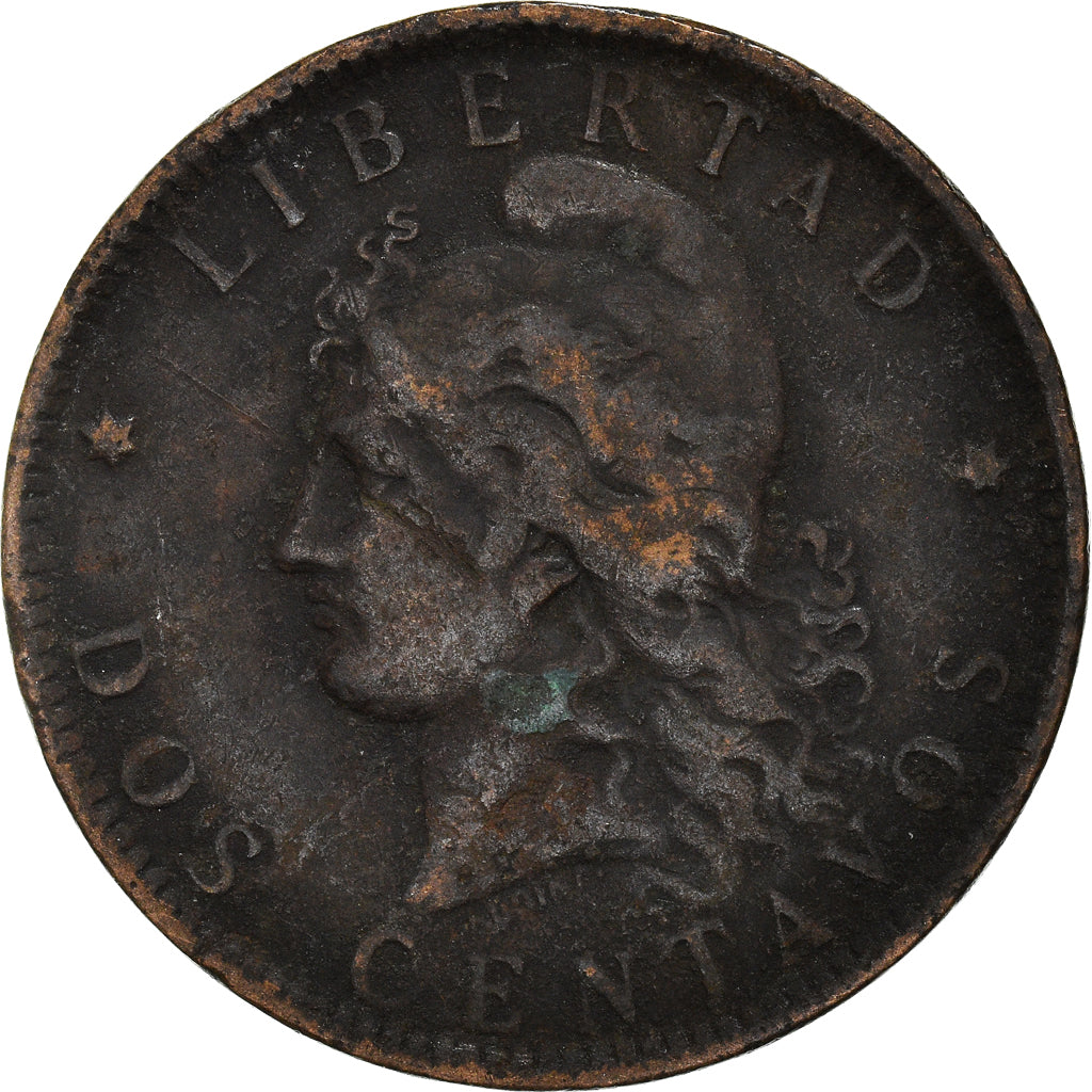 Moneta, Argentina, 2 Centavos, 1893