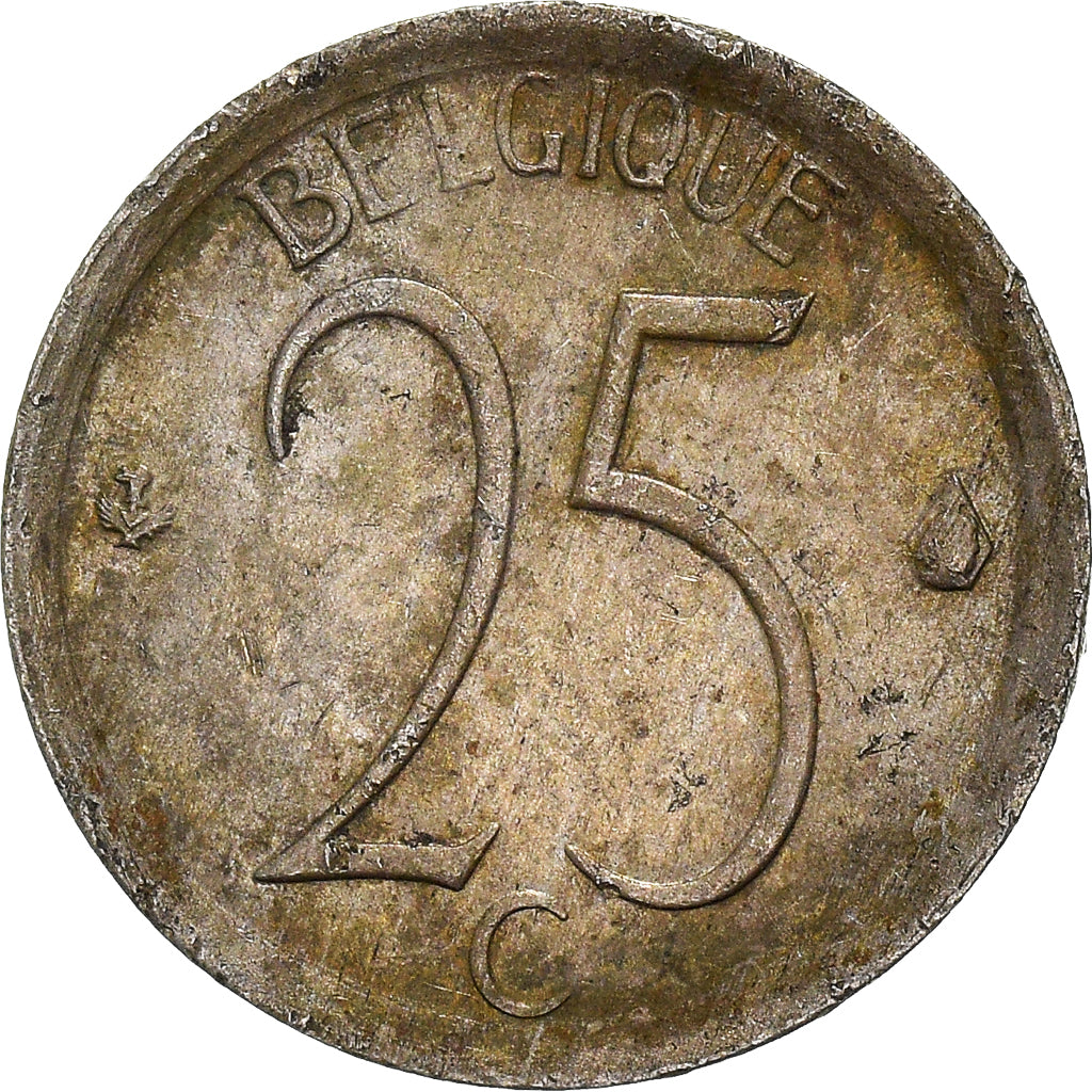 Monnaie, Belgique, 25 Centimes, 1968