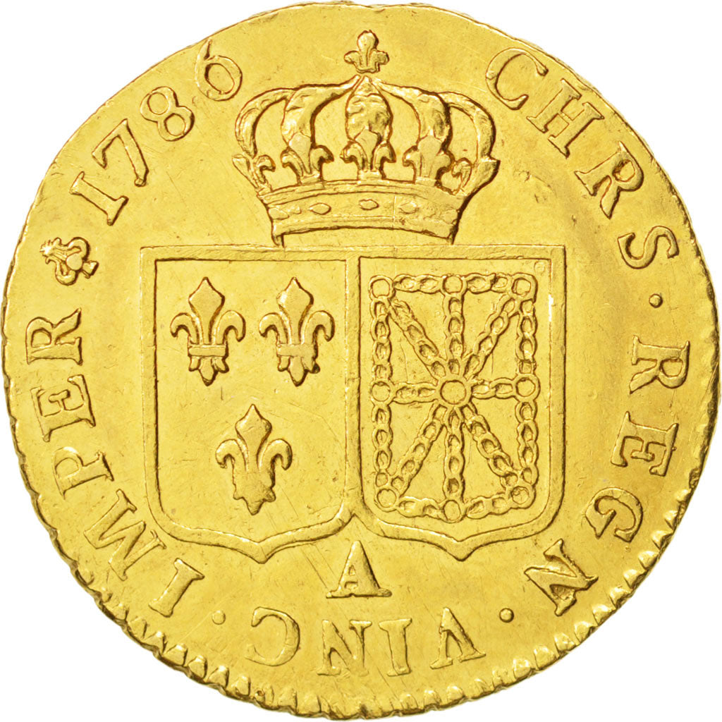 France, Louis XVI, Louis d'or à la tête nue, 1786, Paris, AU, KM:591.1