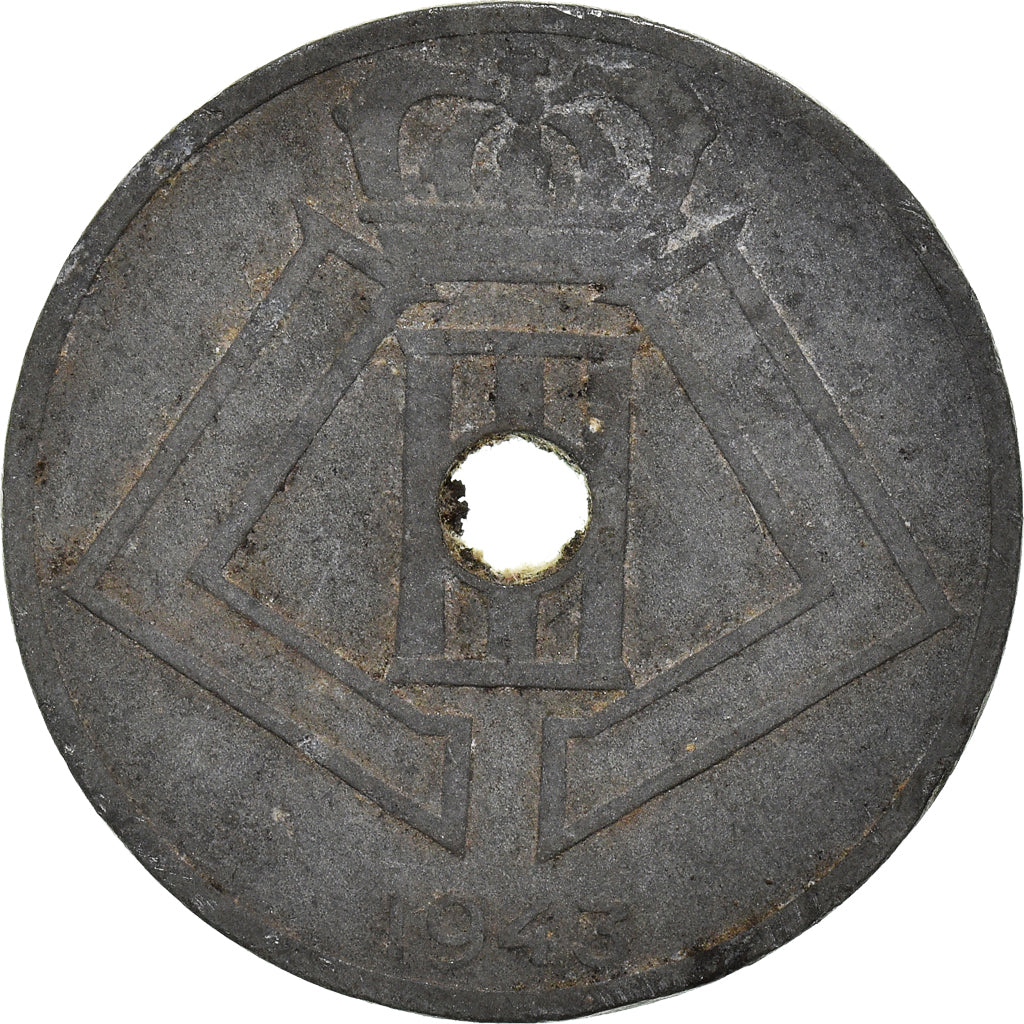 Coin, Belgium, 25 Centimes, 1943