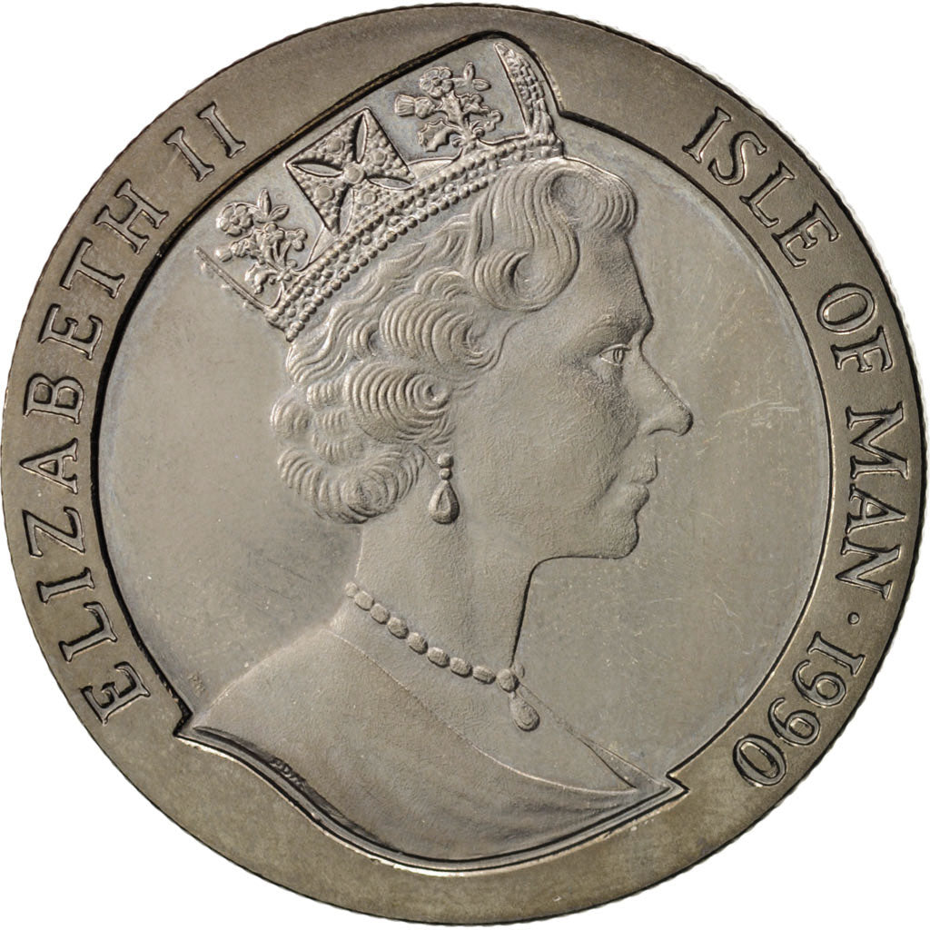 Isle of Man, Elizabeth II, Crown, 1990, Pobjoy Mint, MS(60-62), KM:267