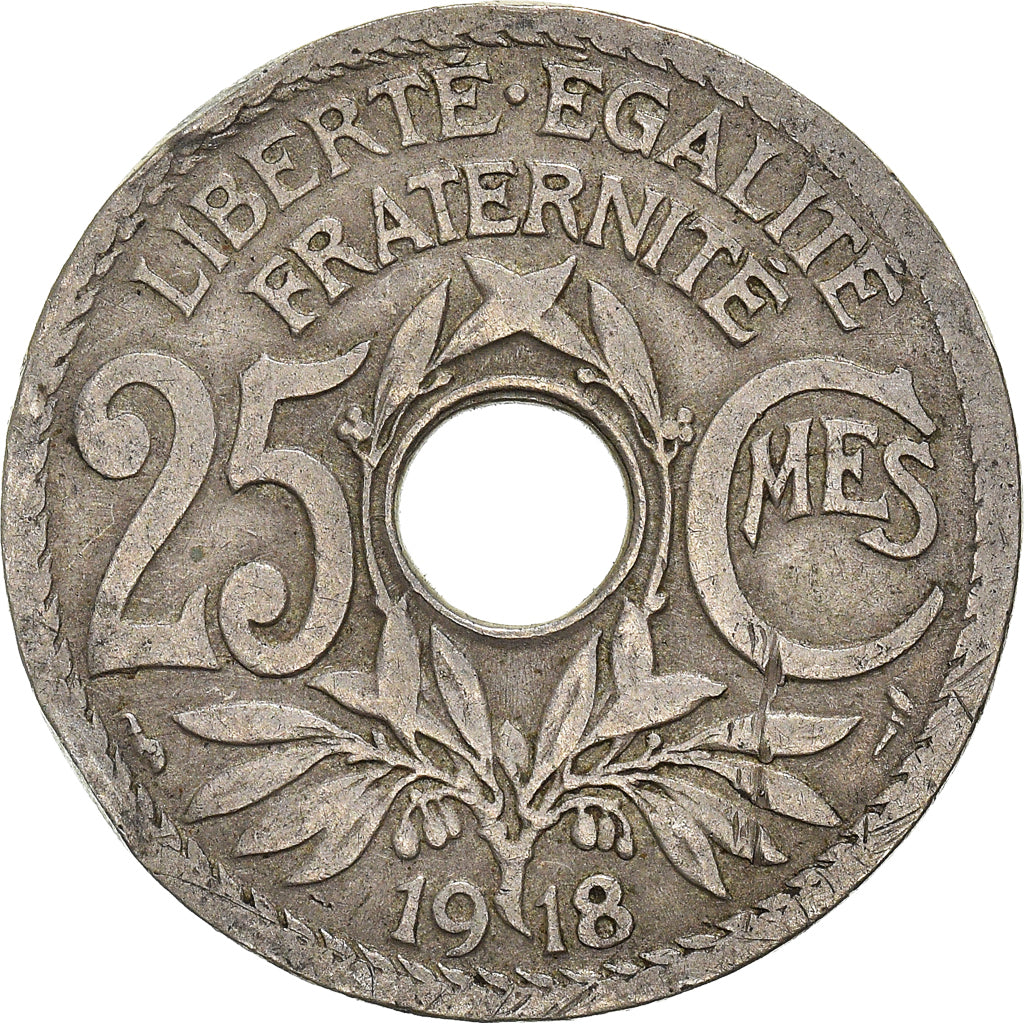 Moneta, Francia, 25 Centimes, 1918