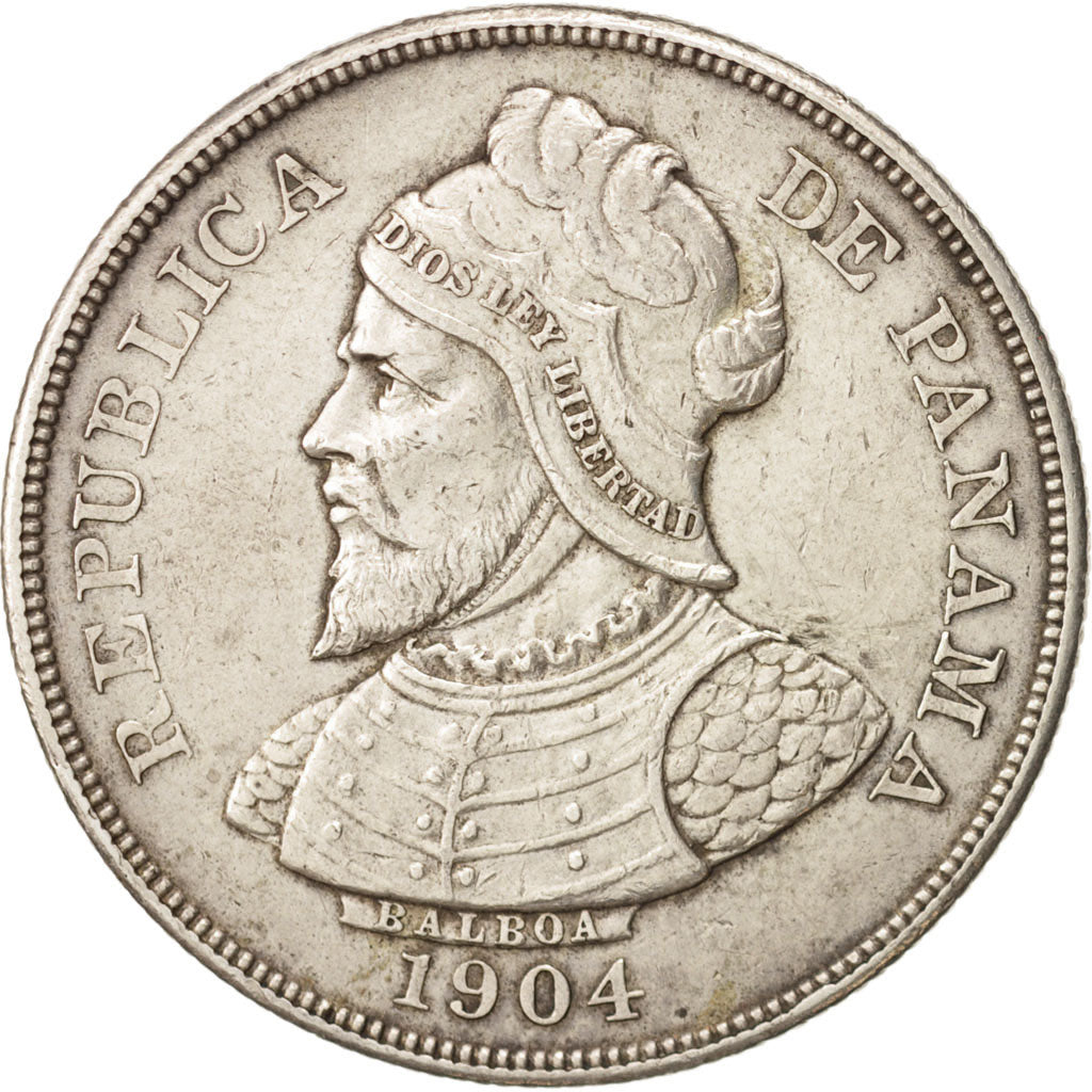 Panama, 50 Centesimos, 1904, EF(40-45), Silver, KM:5