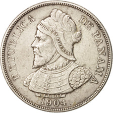 Panama, 50 Centesimos, 1904, EF(40-45), Silver, KM:5