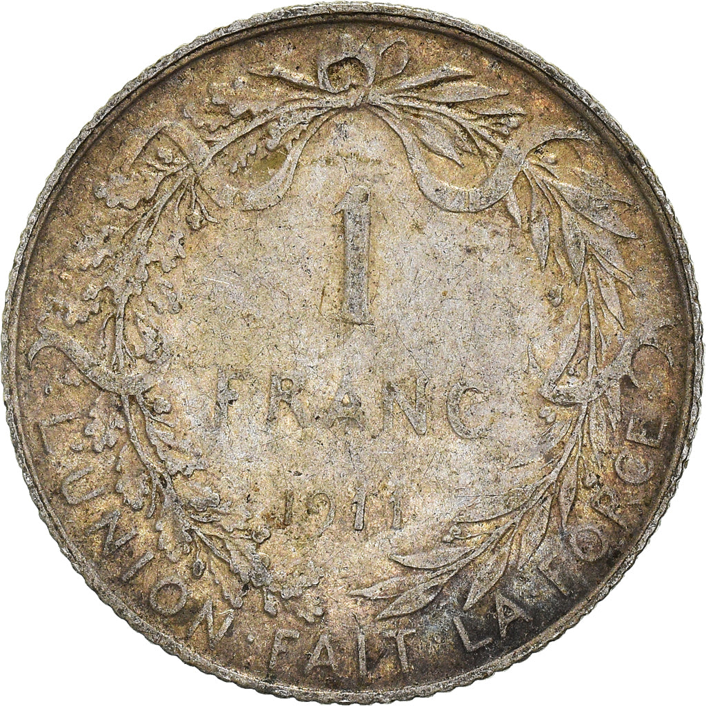 Monnaie, Belgique, Franc, 1911