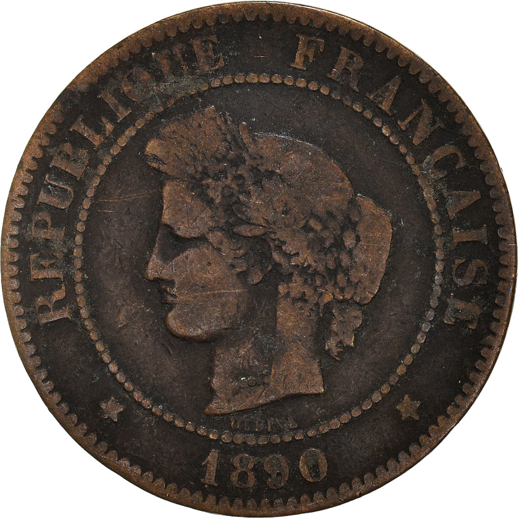 Münze, Frankreich, 5 Centimes, 1890