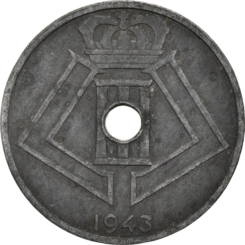Moeda, Bélgica, 25 Centimes, 1943