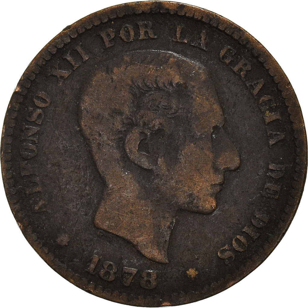 Moneta, Spagna, 5 Centimos, 1878