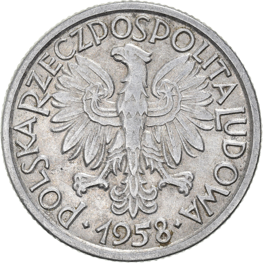 Monnaie, Pologne, 2 Zlote, 1958