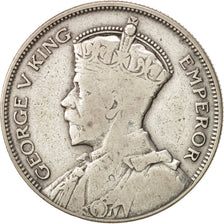 Nouvelle-Zélande, George V, 1/2 Crown, 1933, TB, Argent, KM:5