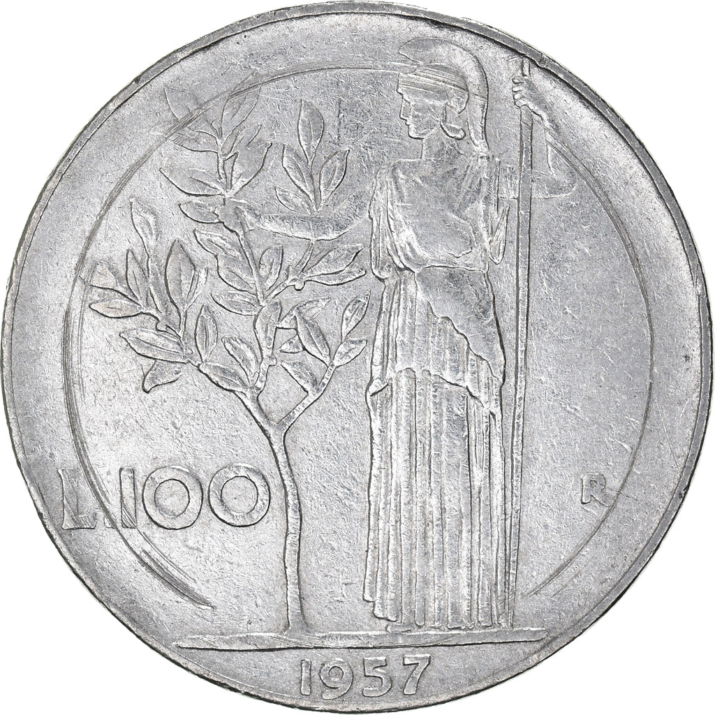 Coin, Italy, 100 Lire, 1957