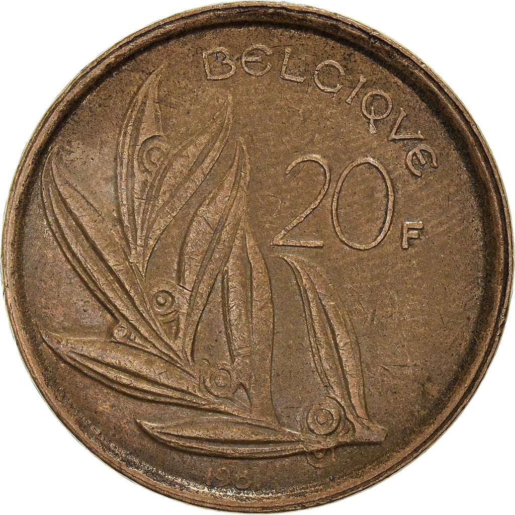 Münze, Belgien, 20 Francs, 20 Frank, 1981