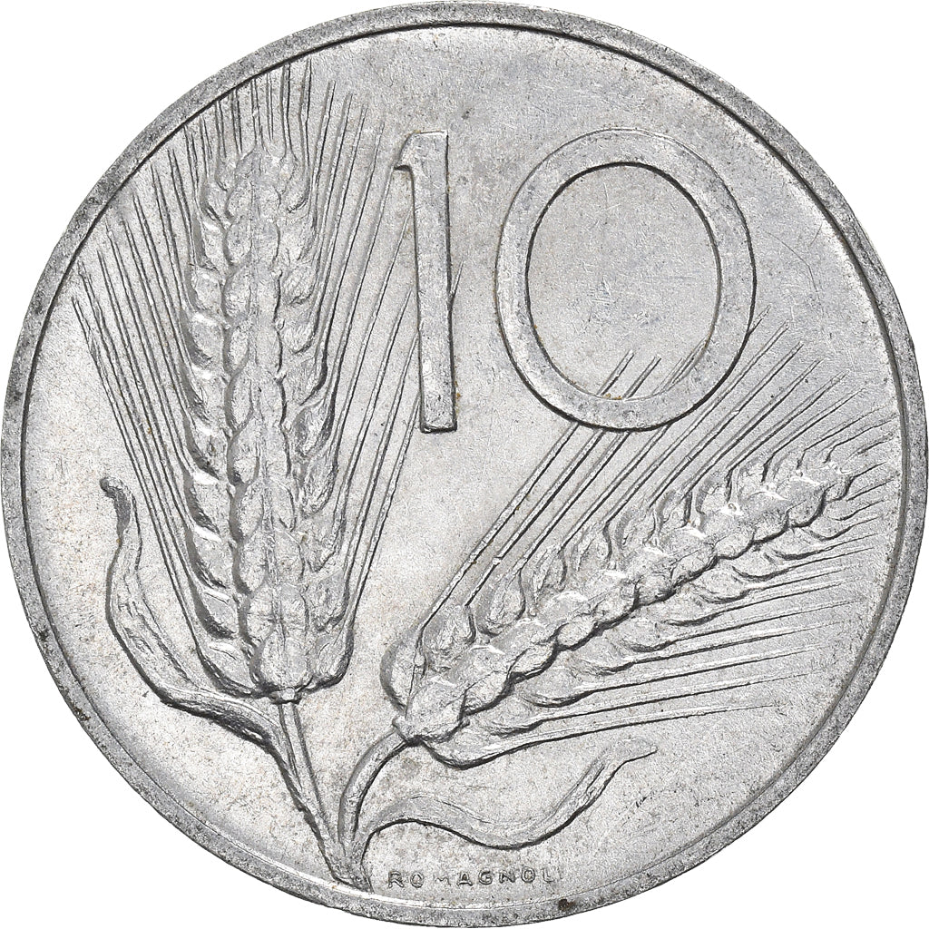 Monnaie, Italie, 10 Lire, 1955