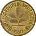 Munten, Federale Duitse Republiek, 5 Pfennig, 1991