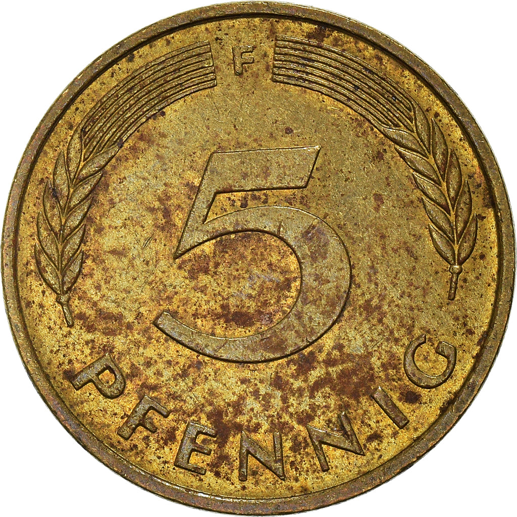 Monnaie, République fédérale allemande, 5 Pfennig, 1989