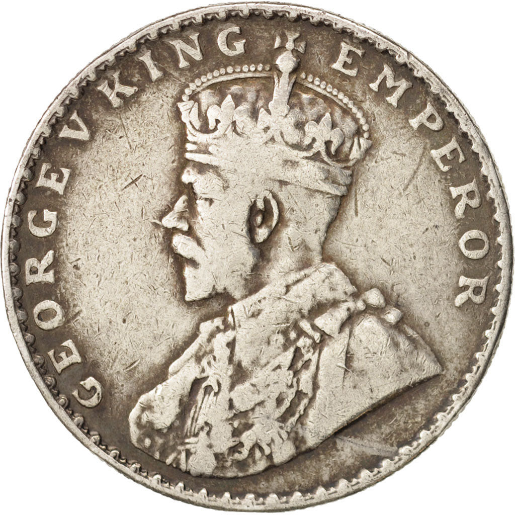 INDIA-BRITISH, George V, Rupee, 1912, VF(30-35), Silver, KM:524