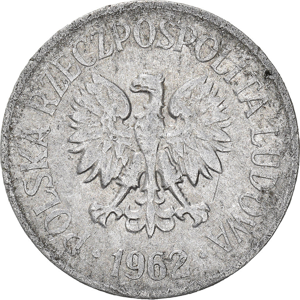 Moneta, Polonia, 20 Groszy, 1962