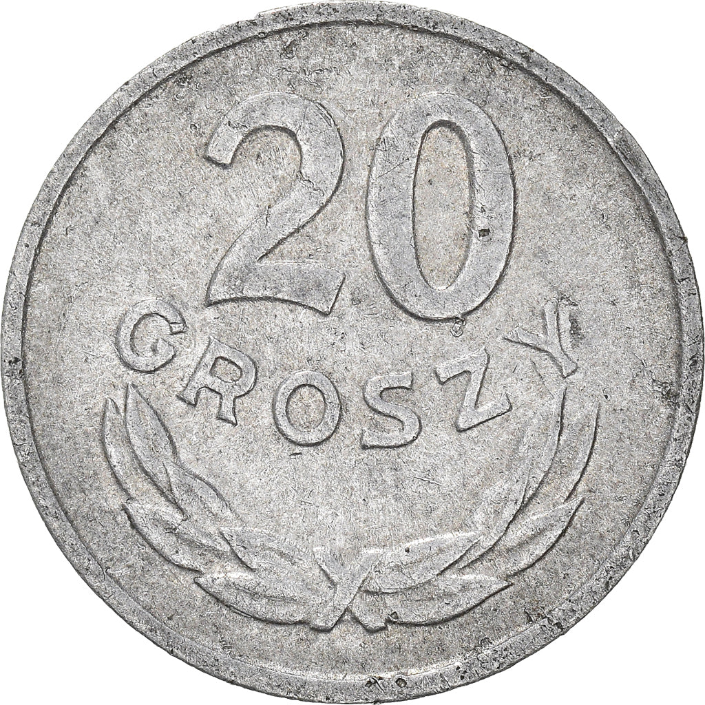 Moneta, Polonia, 20 Groszy, 1962