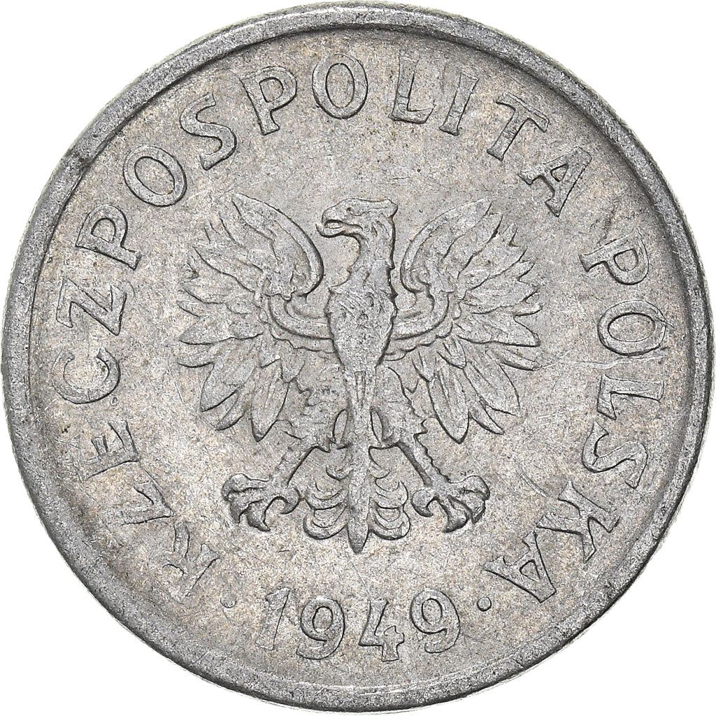 Monnaie, Pologne, 10 Groszy, 1949