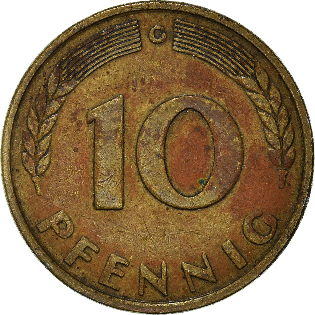 Monnaie, République fédérale allemande, 10 Pfennig, 1949