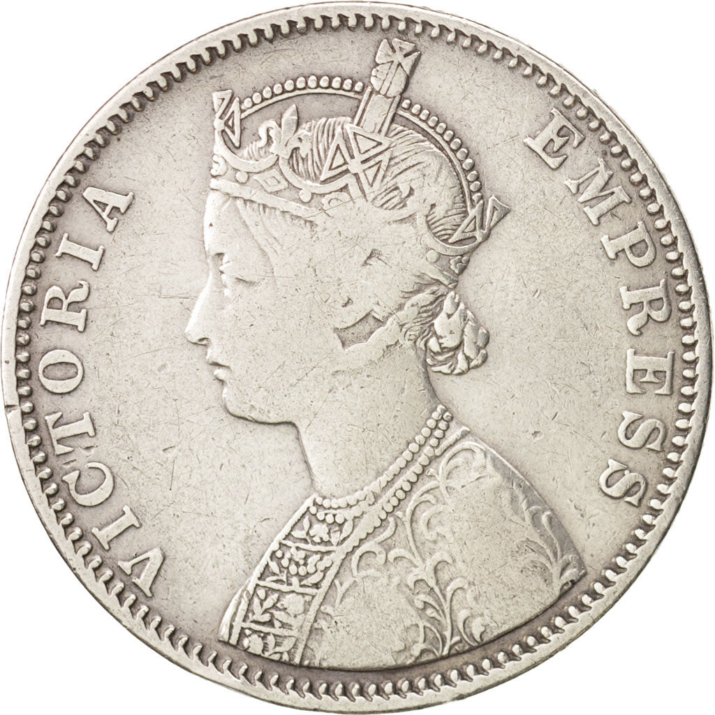INDIA-BRITISH, Victoria, Rupee, 1901, VF(30-35), Silver, KM:492