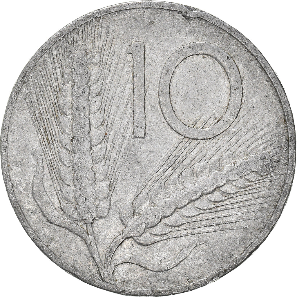 Moneda, Italia, 10 Lire, 1952