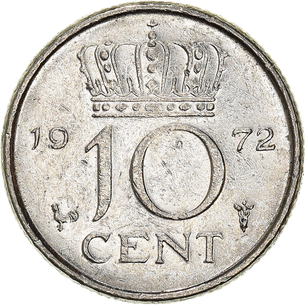 Münze, Niederlande, 10 Cents, 1972