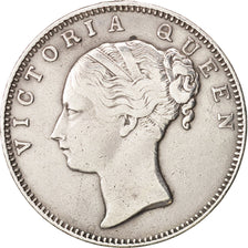 INDIA-BRITISH, Victoria, Rupee, 1840, Calcutta, EF(40-45), Silver, KM:457.1