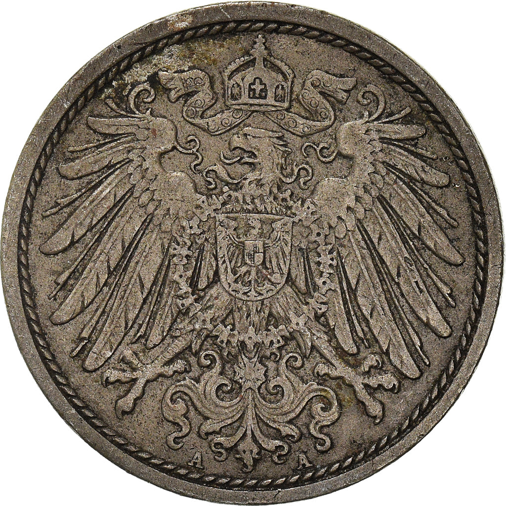 Moneta, NIEMCY - IMPERIUM, 10 Pfennig, 1914