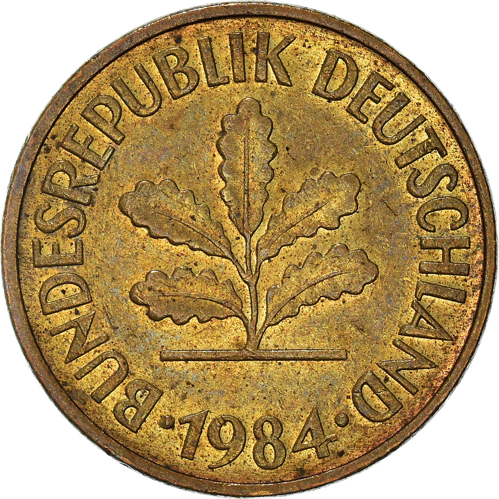 Munten, Federale Duitse Republiek, 5 Pfennig, 1984
