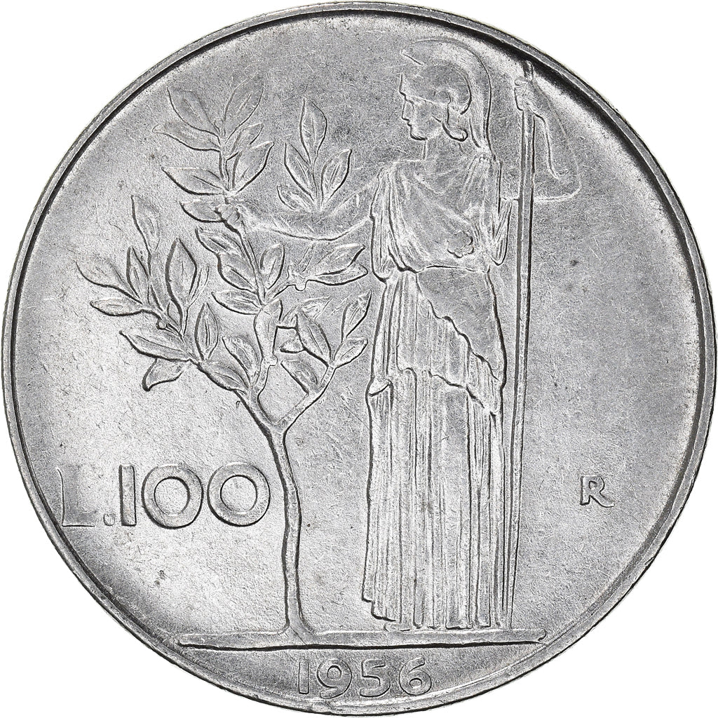Coin, Italy, 100 Lire, 1956