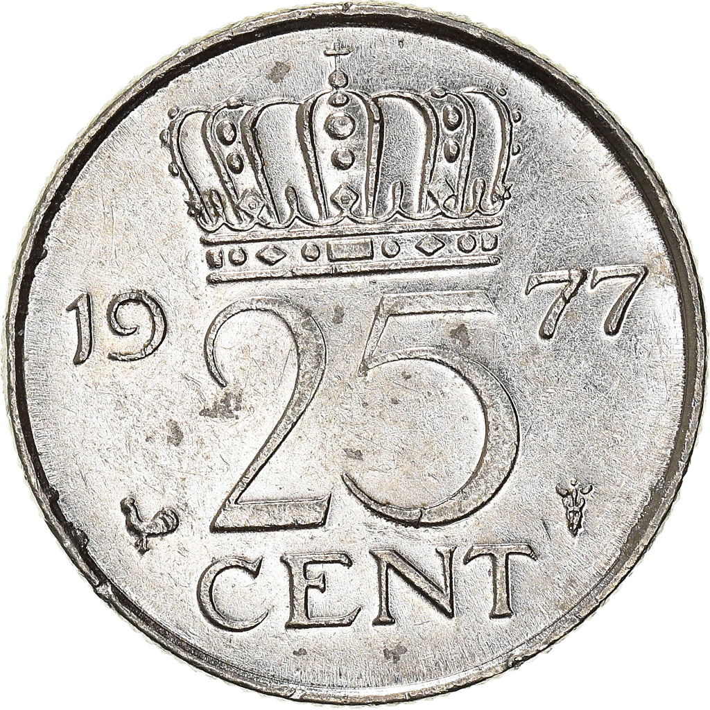 Moneta, Paesi Bassi, 25 Cents, 1977