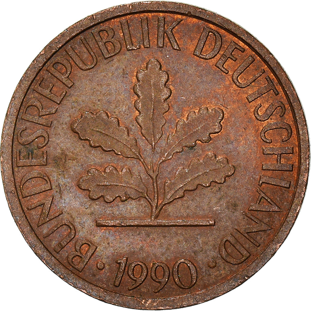 Monnaie, République fédérale allemande, Pfennig, 1990