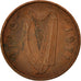 Coin, IRELAND REPUBLIC, 1/2 Penny, 1971, EF(40-45), Bronze, KM:19