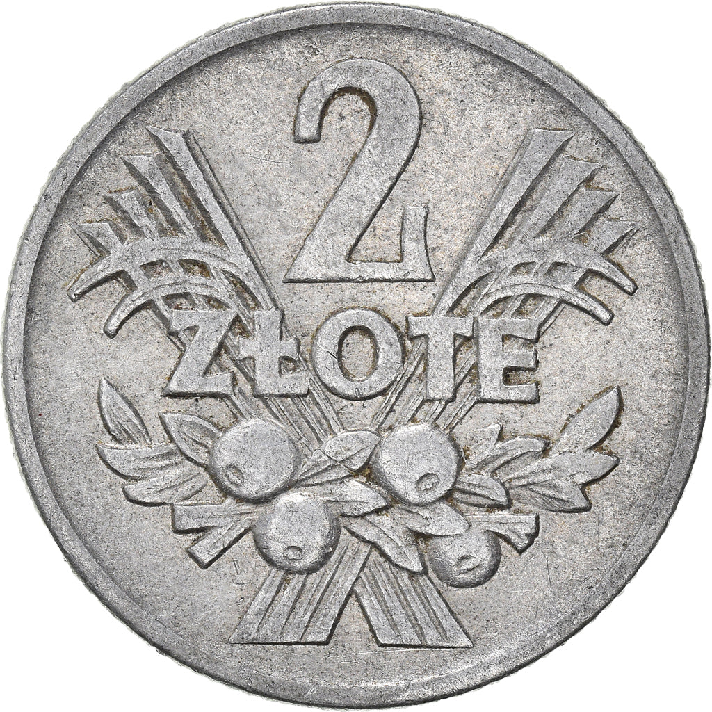 Moneta, Polonia, 2 Zlote, 1958