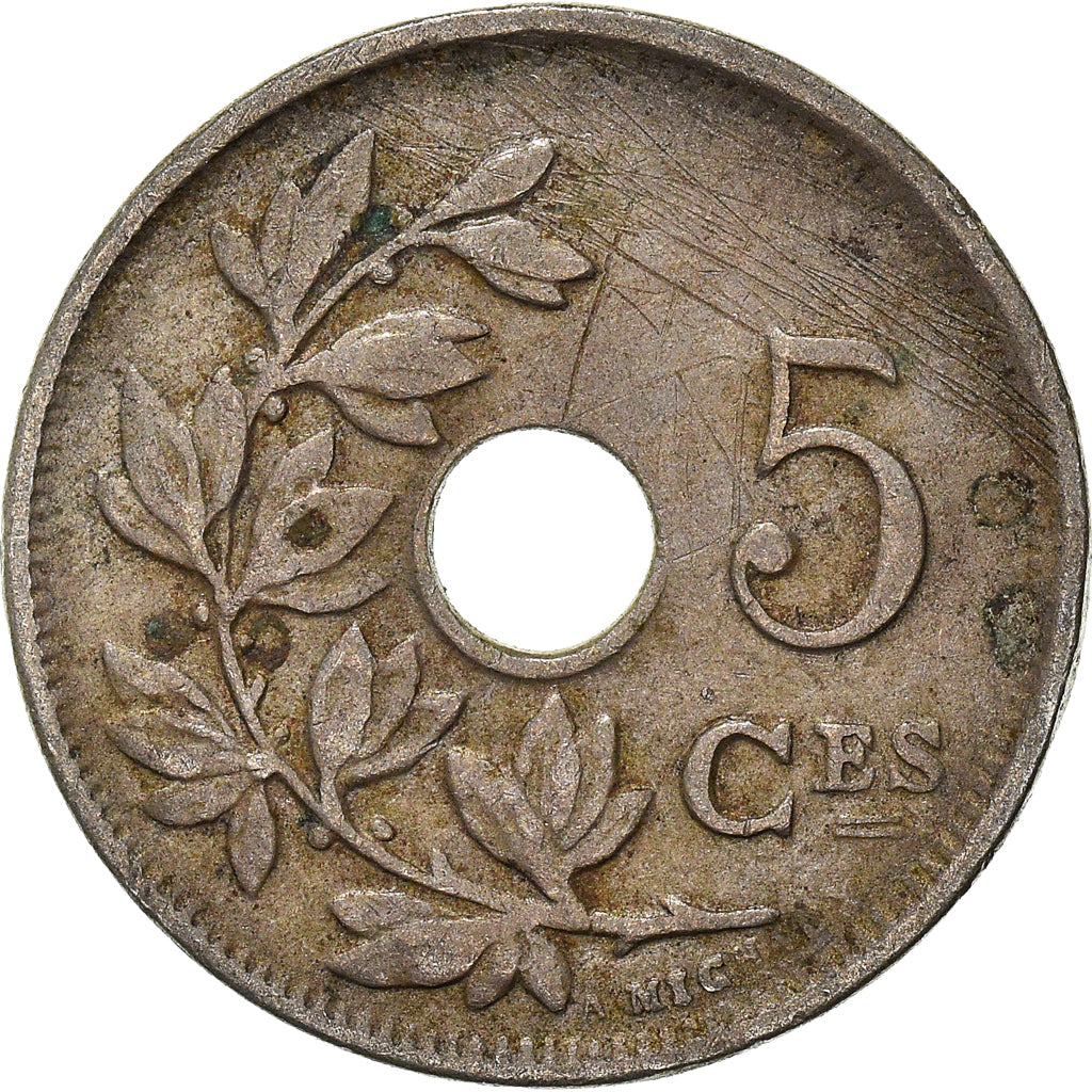 Moneta, Belgia, 5 Centimes, 1925